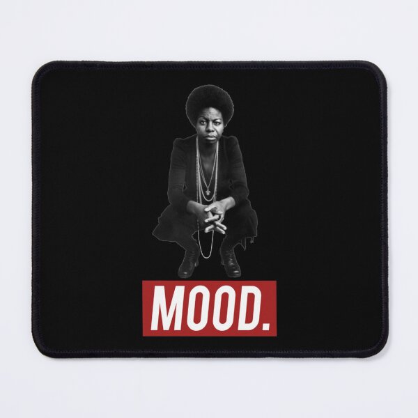 Item preview, Nina Simone Mood Monochrome Portrait Design designed and sold by Beverly Newman.