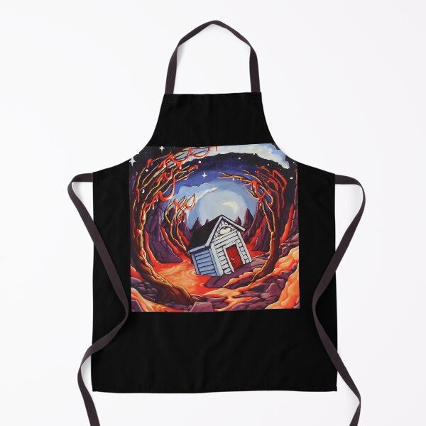 Item preview, Surreal House with Eye in Fiery Landscape Starry Night designed and sold by Milas98.