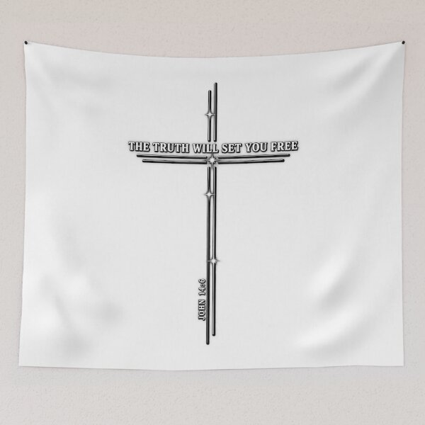 Item preview, The Truth Will Set You Free John 14 6 Minimalist Cross Graphic designed and sold by Derekquie.