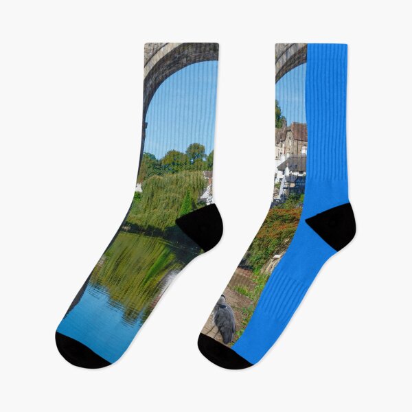 Item preview, Knaresborough Viaduct Heron designed and sold by Alisonchambers2.