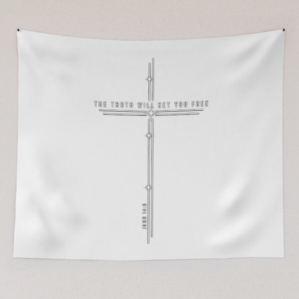 Item preview, The Truth Will Set You Free John 14:6 Minimalist Cross Graphic designed and sold by Derekquie.