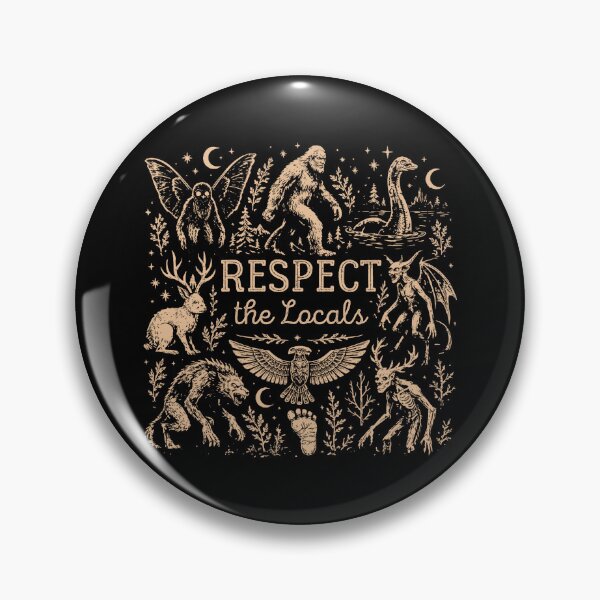 Item preview, Respect The Locals Bigfoot Cryptid designed and sold by charoen-design.