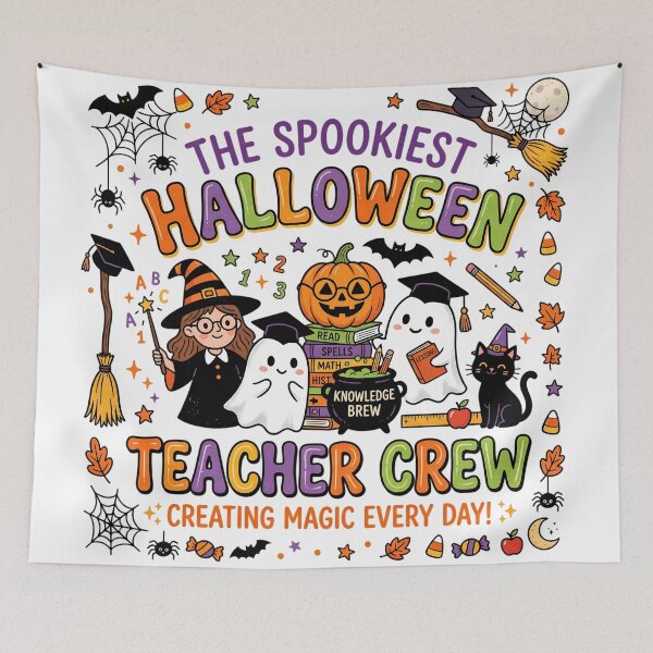 Item preview, The Spookiest Halloween Teacher Crew designed and sold by DarkOriginArts.