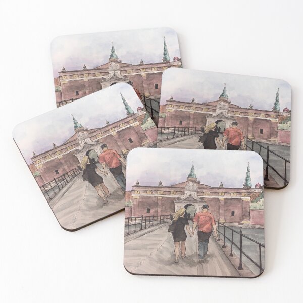 Item preview, Watercolor Couple in Denmark designed and sold by KileyRae.