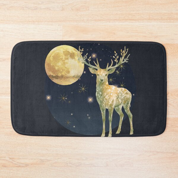 Item preview, Celestial deer under moon & stars designed and sold by 247DesignStudio.