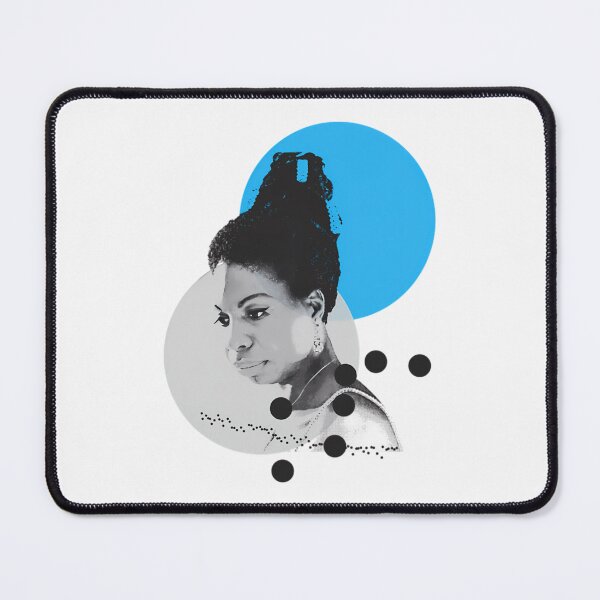 Item preview, Nina Simone Blue Circle Pop Art Design designed and sold by Beverly Newman.