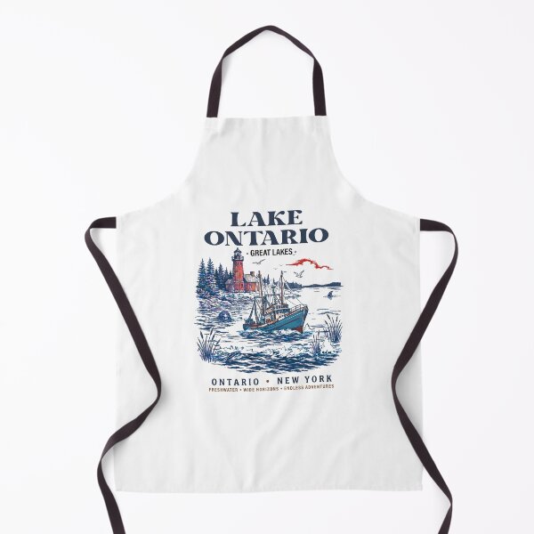 Item preview, Vintage Lake Ontario New York Blue & Red designed and sold by kareydiwanpro.