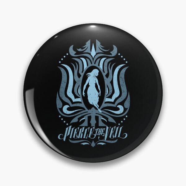 Item preview, Pierce The Veil Blue Silhouette Woman Ornate Frame designed and sold by Dafallaadam.