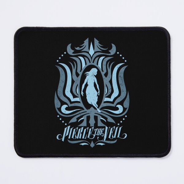 Item preview, Pierce The Veil Blue Silhouette Woman Ornate Frame designed and sold by Dafallaadam.