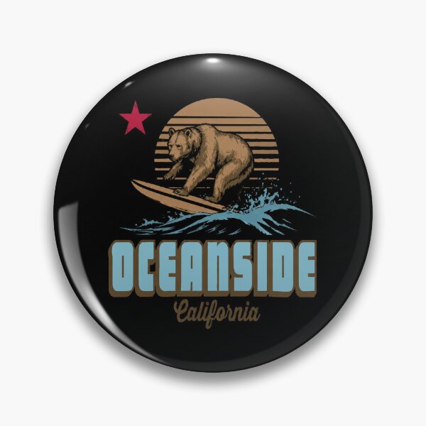 Item preview, Oceanside California Retro Surf Graphic designed and sold by Evakenyon.