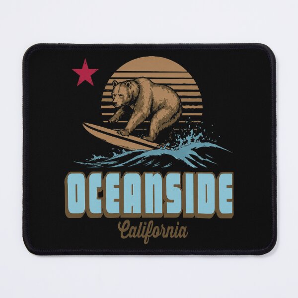 Item preview, Oceanside California Retro Surf Graphic designed and sold by Evakenyon.