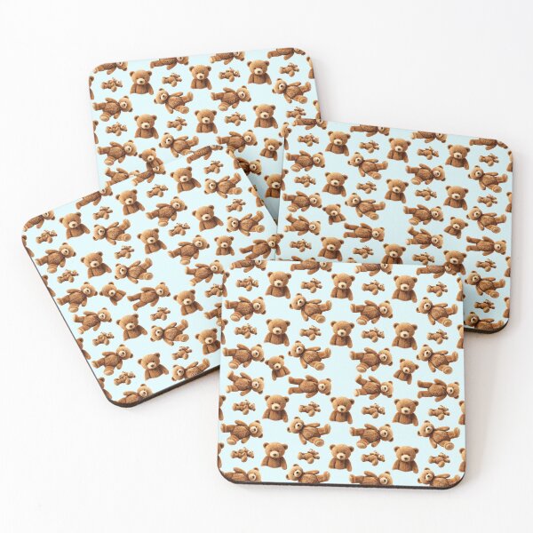 Item preview,  Its Raining Teddy Bears in blue designed and sold by TerenceLacey.