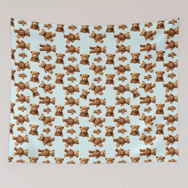 Item preview,  Its Raining Teddy Bears in blue designed and sold by TerenceLacey.