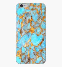 Turquoise and Gold iPhone Case