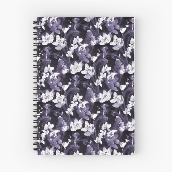 Item preview, Painterly Floral Pattern in Purple and White designed and sold by Artistestella.
