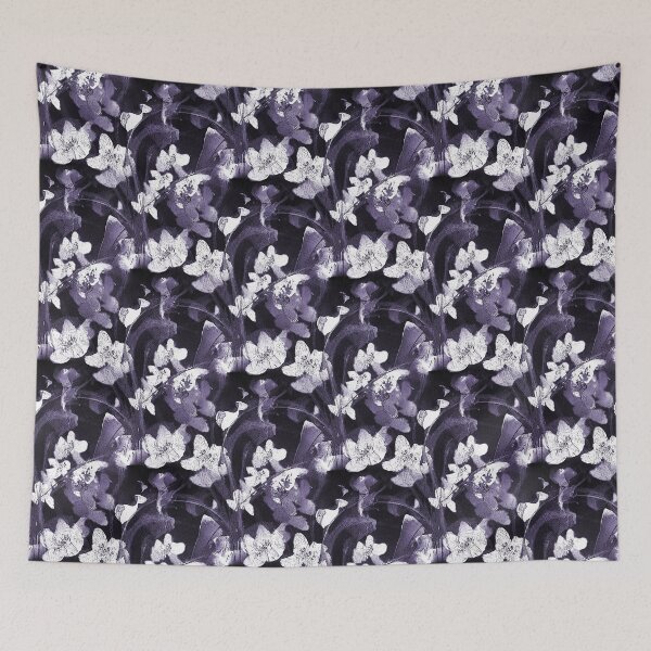 Item preview, Painterly Floral Pattern in Purple and White designed and sold by Artistestella.