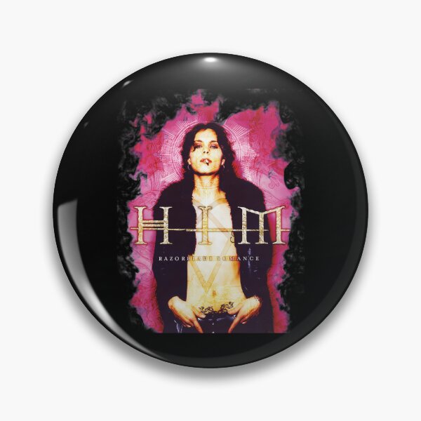 Item preview, HIM Ville Valo Razorblade Romance Pink Smoke Frame designed and sold by Dafallaadam.