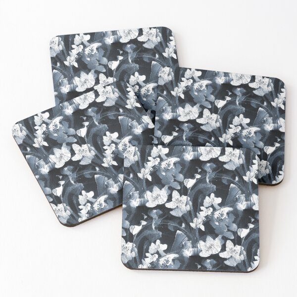 Item preview, Painterly Floral Pattern in Blue and White designed and sold by Artistestella.