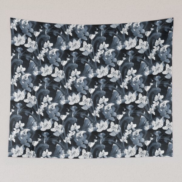 Item preview, Painterly Floral Pattern in Blue and White designed and sold by Artistestella.