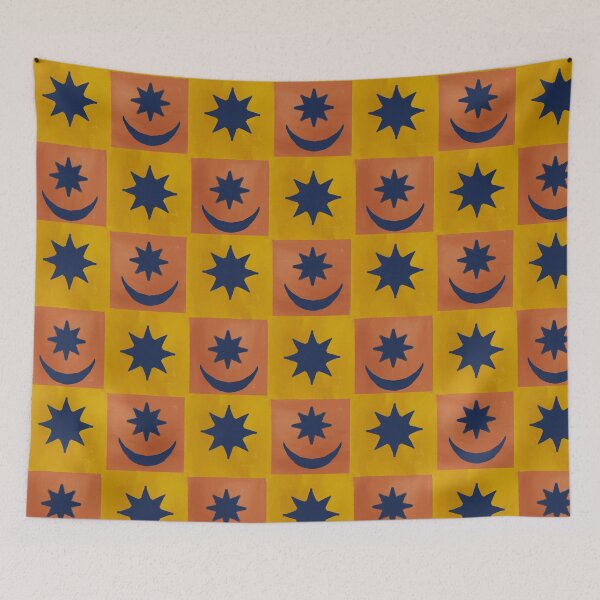 Item preview, Astrology Checkerboard with Celestial Stars and Moons designed and sold by aneladesigns.