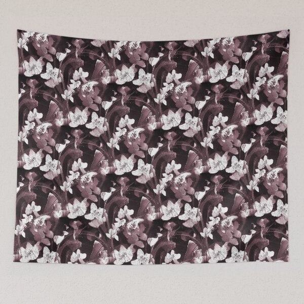 Item preview, Painterly Floral Pattern in Maroon and White designed and sold by Artistestella.