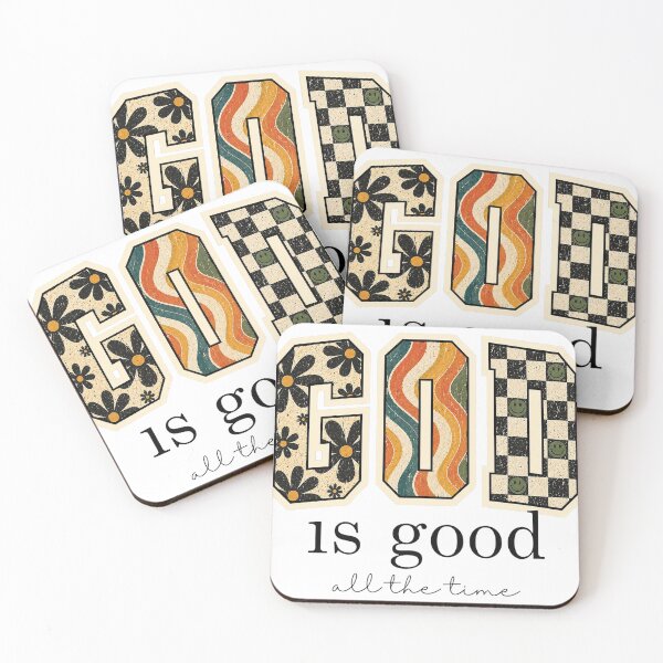 Item preview, God Is Good All The Time Retro Groovy Christian Quote designed and sold by Derekquie.