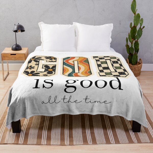 Item preview, God Is Good All The Time Retro Groovy Christian Quote designed and sold by Derekquie.