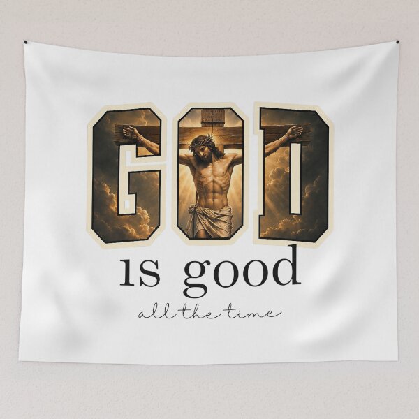 Item preview, God Is Good All The Time Jesus Christ On The Cross Graphic designed and sold by Derekquie.