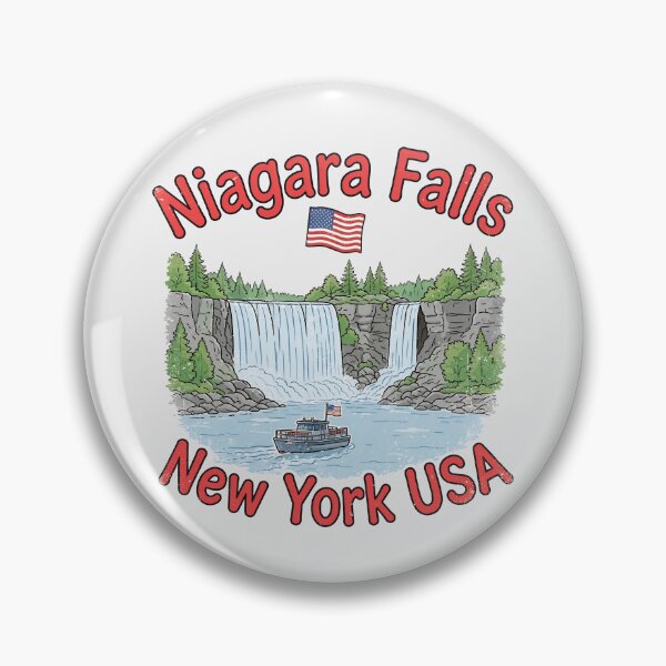 Artikelvorschau, Niagara Falls State Park, NY: Niedlicher Wasserfall, farbenfrohe Landschaft entworfen und verkauft von HowToCanadian.
