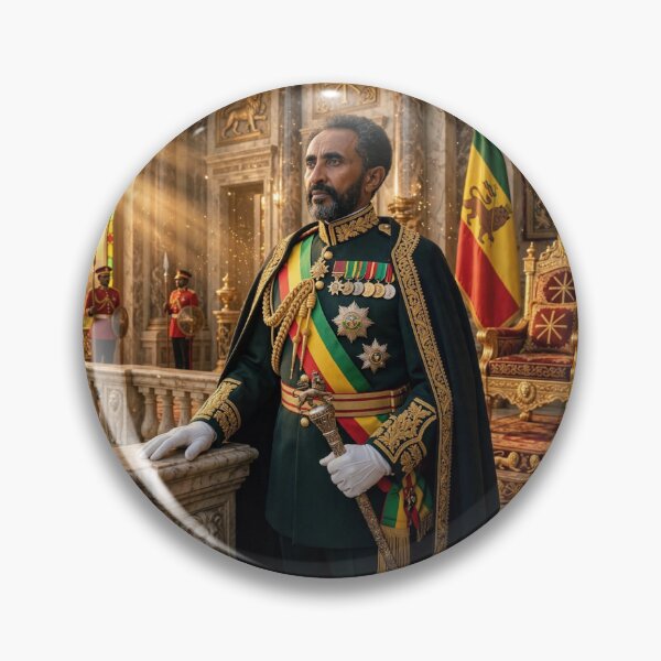 Item preview, Haile Selassie Emperor Regal Portrait Majestic Ethiopian Royalty designed and sold by Pride Emblem Prints.