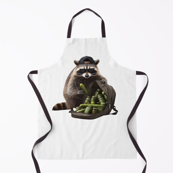 Item preview, Raccoon eating pickles designed and sold by zingbing.
