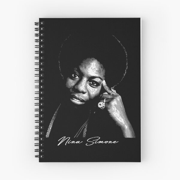 Item preview, Nina Simone Monochrome Closeup Portrait Design designed and sold by Beverly Newman.