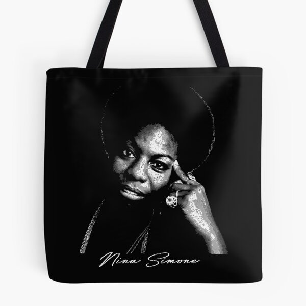 Item preview, Nina Simone Monochrome Closeup Portrait Design designed and sold by Beverly Newman.