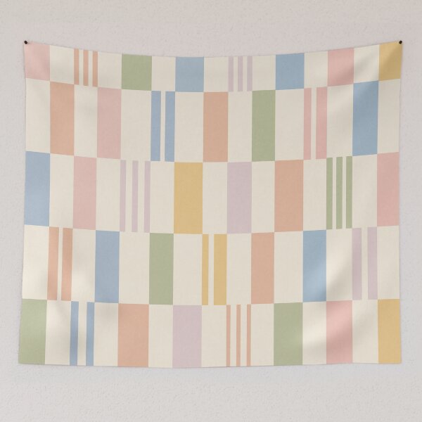 Item preview, Pastel Striped Geometric Pattern designed and sold by trajeado14.