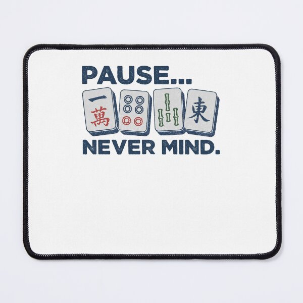 Item preview, Pause Nevermind Mahjong designed and sold by ellapaintcoast.