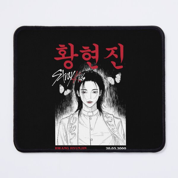 Item preview, Hwang Hyunjin Stray Kids Korean Typography Butterflies designed and sold by Bludragon07.