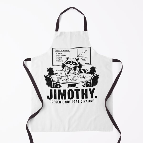 Item preview, Jimothy Present Not Participating Funny Raccoon designed and sold by Cavalier-org.