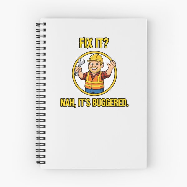 Item preview, Nah Its Buggered Funny Aussie Tradie Builder Humor Australian Slang Hi Vis Workwear Bogan Joke designed and sold by Yellowriversss.