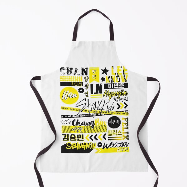 Item preview, Stray Kids Members Name Graffiti Yellow Black Collage designed and sold by Bludragon07.