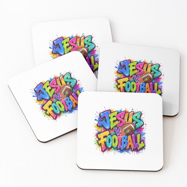 Item preview, Jesus Vs Football Colorful Graffiti Paint Splatter Graphic designed and sold by Derekquie.
