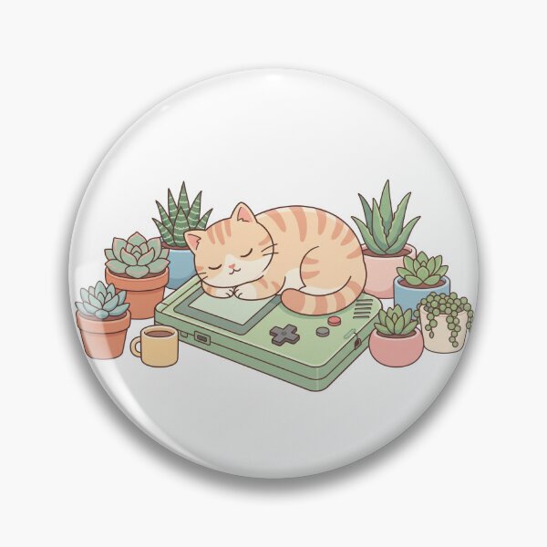 Item preview, Sleeping Lofi Cat on Retro Game Console designed and sold by DownloSpace.