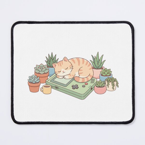 Item preview, Sleeping Lofi Cat on Retro Game Console designed and sold by DownloSpace.