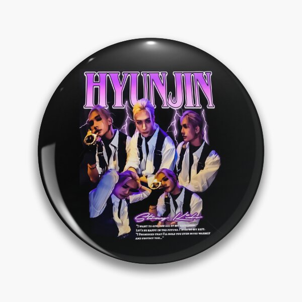 Artikelvorschau, Hyunjin Stray Kids Purple Lighting Zitate Collage entworfen und verkauft von Bludragon07.