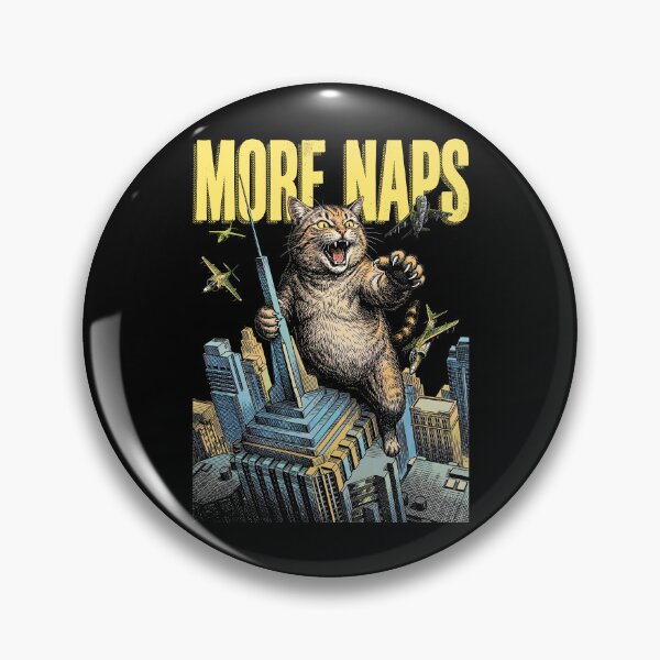 Item preview, Giant Monster Cat More Naps Funny Feline Cats Attitude designed and sold by GrandeDuc.