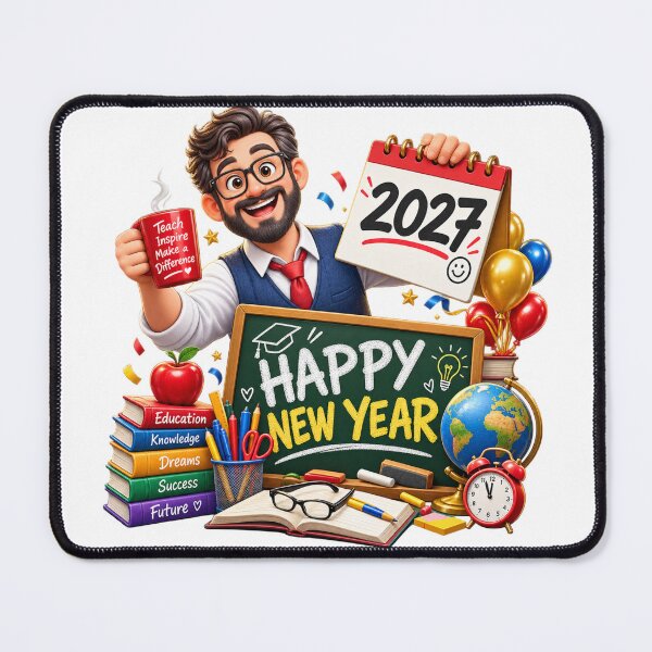Item preview, Happy New Year 2027 Professional Character Art designed and sold by M.Store.