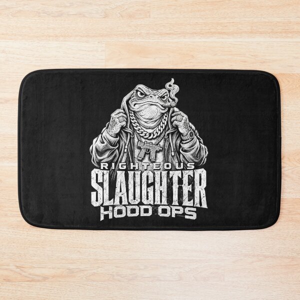 Item preview, GTA6 Righteous Slaughter Hood Ops Gangster Toad Black And White designed and sold by FelineFrenzyArt.