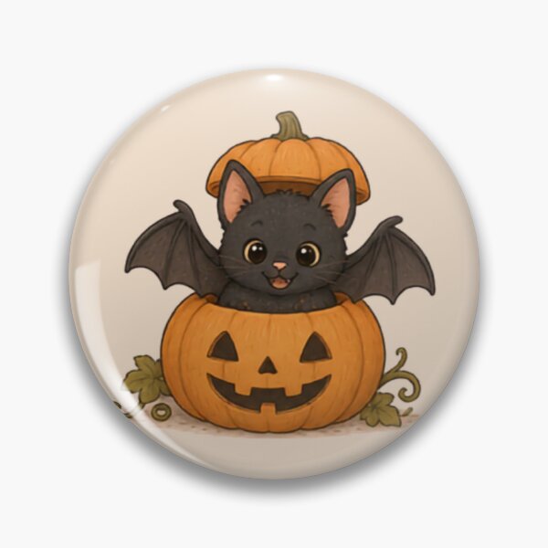 Item preview, Cute Pumpkin Bat designed and sold by MellowMunchkins.