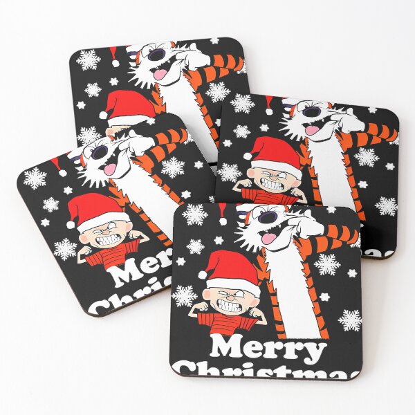 Item preview, Calvin y Hobbes Feliz Navidad Divertidos Dibujos Animados Copo de Nieve Vacaciones designed and sold by RetroAisthetic.