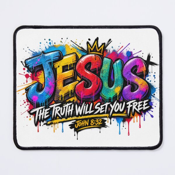 Item preview, Jesus The Truth Will Set You Free John 8:32 Graffiti Street Art designed and sold by Derekquie.