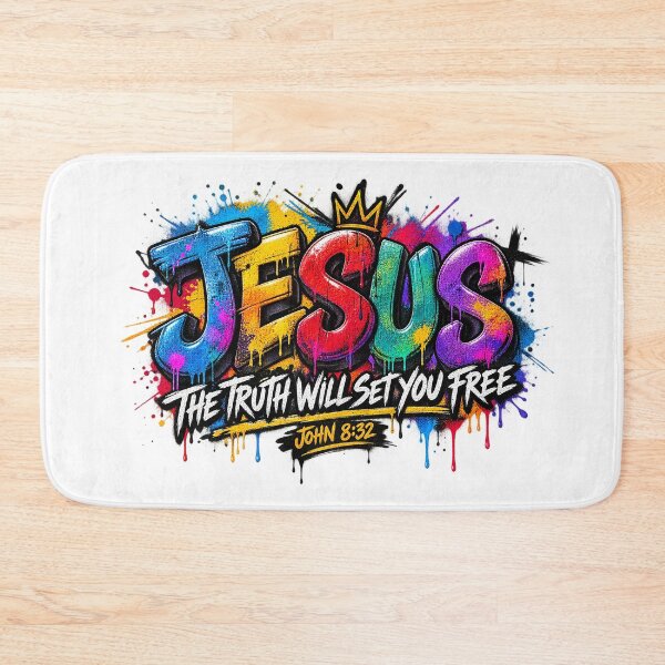 Item preview, Jesus The Truth Will Set You Free John 8:32 Graffiti Street Art designed and sold by Derekquie.